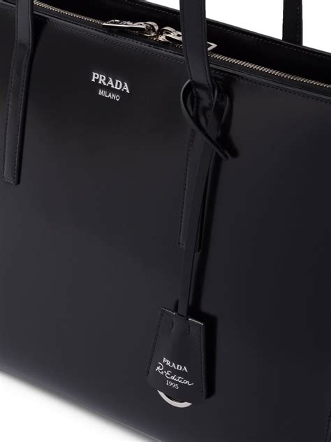 prada re-edition 1995 patent leather tote